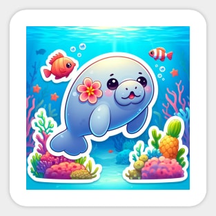 Baby Manatee Sticker